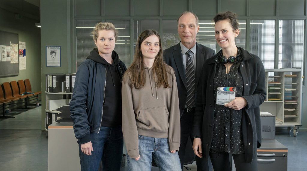 V.l.: Cornelia Gröschel, Emilie Neumeister, Martin Brambach und Saralisa Volm