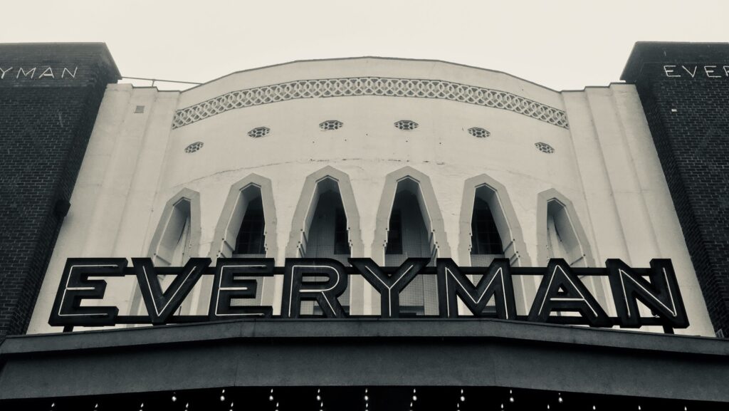 Everyman Cinema, The Everyman (formerly Odeon) Cinema in Barnet, post refurbishment. Early Spring